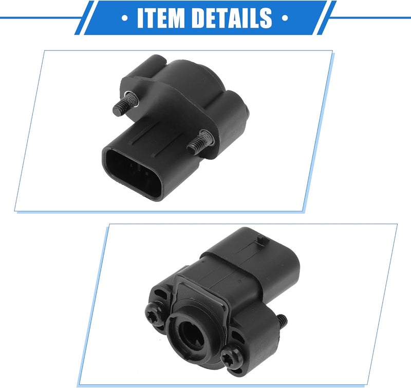 VekAuto Car Throttle Position Sensor Replacement Compatible for Jeep Wrangler 2.5L 4.0L 1991-1996 for Jeep Cherokee 4.0L 1991-2001 with Screws - Image 5